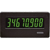 Red Lion Counter Panel Meter; 1.30" x 2.68"; 8 Digits; LCD; 9-28VDC; Digital - Programmable Input